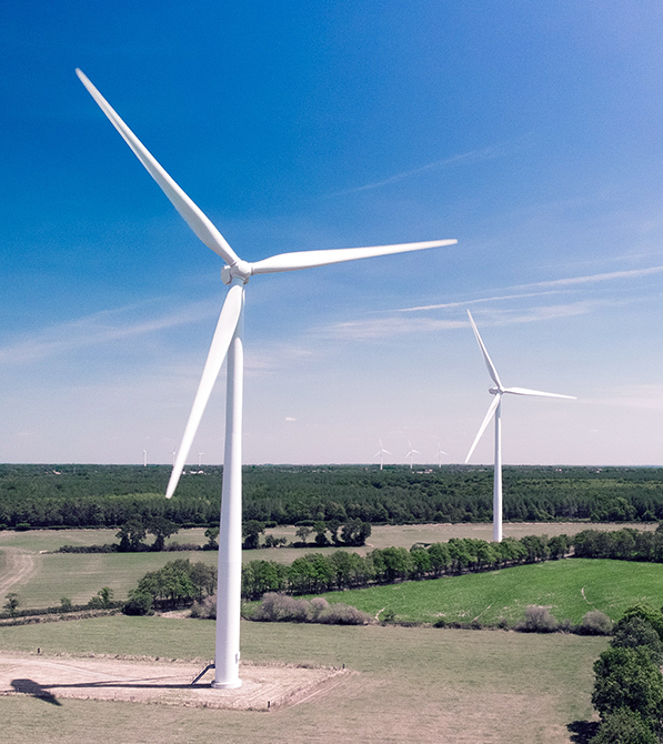 photo of wind turbines